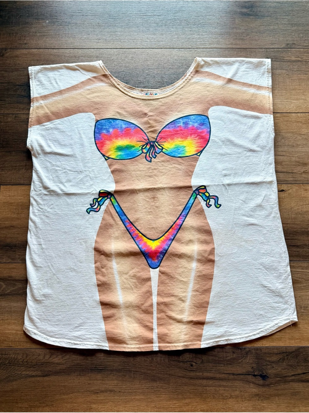 Vintage LA Imprints Beach Cover-Up Tie-Dye Bikini